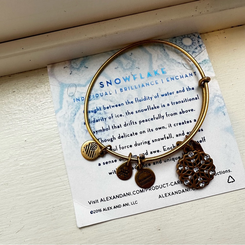 Alex and Ani ‘Snowflake’ worn 1 x